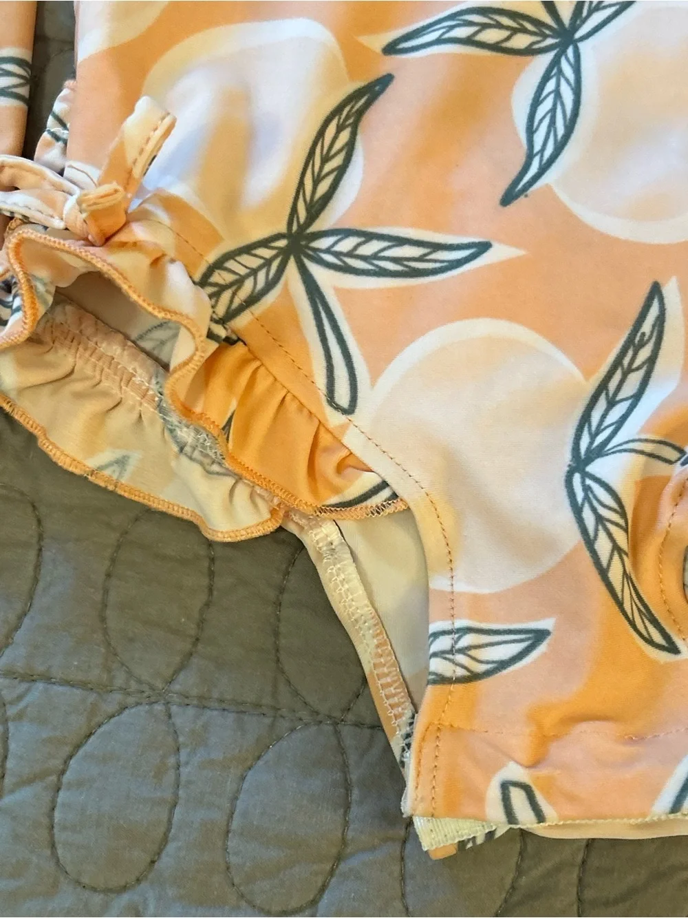 Set of 2 one piece swim suits 12 mos